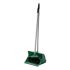 Green Long Handled Lobby Dust Pan & Brush Set