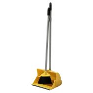 Yellow Long Handled Lobby Dust Pan & Brush Set