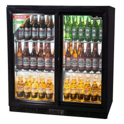 Undercounter Bottle Cooler Double Door 166 Bottle Capacity