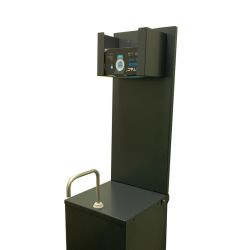 Mask Dispenser Upstand With Fitted Mask Dispenser The Ideal Safety Station For Any Entrance/Exit Point