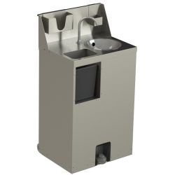 Hand Wash Sink Hygienic Hands Free Operation 20 Litre Freshwater Container