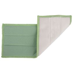 Cleano Glass Microfibre Pad Green 26cm x 11cm - Pack 5