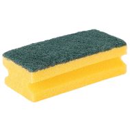 Green & Yellow Finger Gripped Sponge Scourers - Pack of 10