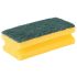 Green & Yellow Finger Gripped Sponge Scourers - Pack of 10