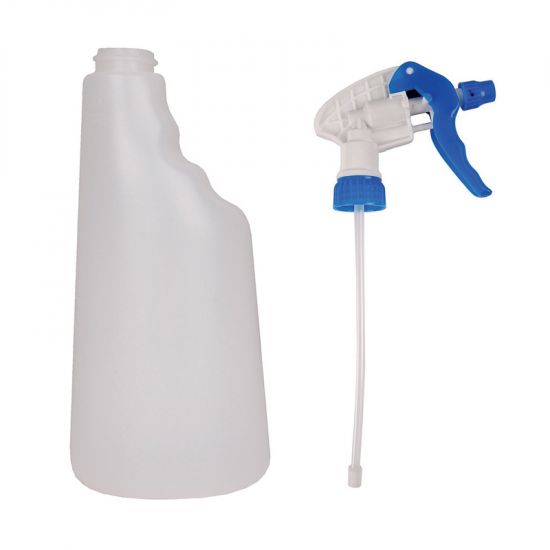 600ml Capacity Empty Trigger Spray Bottle Complete With Blue Trigger Head CL5006
