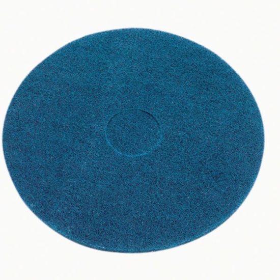 12 Inch Floor Maintenance Blue Wet Scrub / Heavy Duty Pad FLO2984