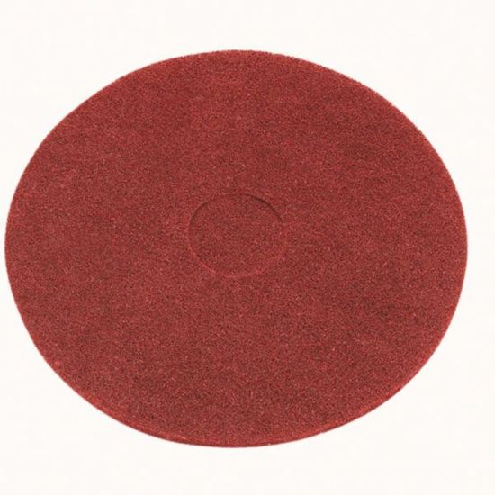 15 Inch Floor Maintenance Red Light Clean / Buffing Pad FLO3003