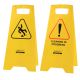 Professional A-Frame Dual Message Wet Floor / Cleaning In Progress Sign FLO5012