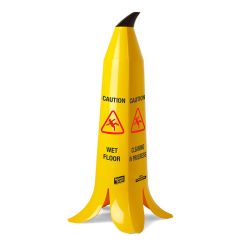 Wet Floor / Cleaning In Progress Banana Cone Large 900mm