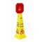 Professional High Visibility Dual Message Wet Floor / Cleaning In Progress Cone