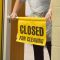 Closed For Cleaning - Hanging Door Fitting Sign