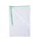 Heavy Duty White Dishcloth - Green Colour Coded Border - Pack Of 10