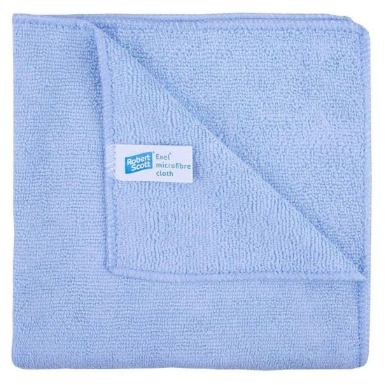 Blue Microfibre General Purpose Cloth - Pack Of 10 GW4001 Blue Microfibre General Purpose Cloth - Pack Of 10 GW4001
