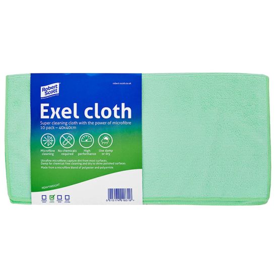 Green Microfibre General Purpose Cloth - Pack Of 10 GW4002