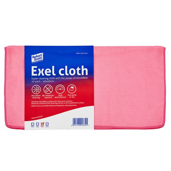 Red Microfibre General Purpose Cloth - Pack Of 10 GW4003