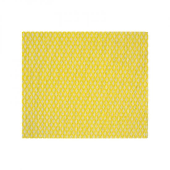 Yellow All Purpose  J Style  Non-Woven Lightweight Cloths - Pack Of 50 GW5004