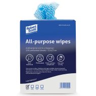 Blue All Purpose Anticbacterial Cloth - Roll of 200 in a Portable Dispenser