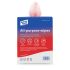 Red All Purpose Anticbacterial Cloth - Roll of 200 in a Portable Dispenser