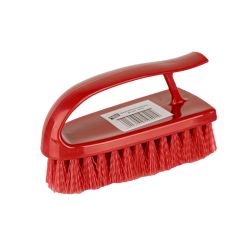 Washable Hand Brush Stiff Bristle - Red