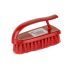 Washable Hand Brush Stiff Bristle - Red