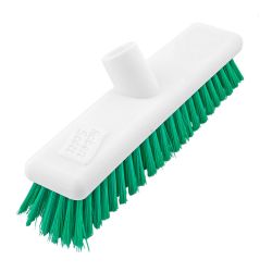 Green Washable Hygiene Broom 12Inches (30cm) Soft Bristle