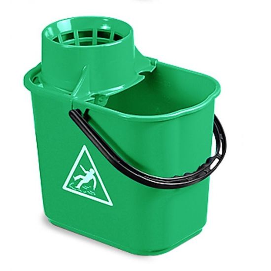 Professional Green Mop Bucket & Wringer 12lt JE2002
