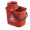 Professional Red Mop Bucket & Wringer 12lt