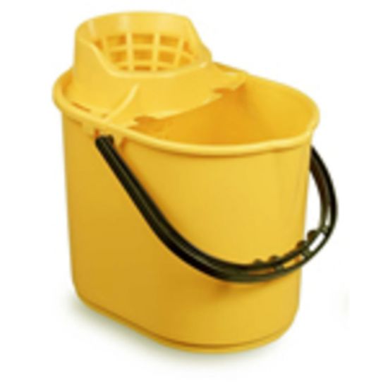 Professional Yellow Mop Bucket & Wringer 12lt JE2004