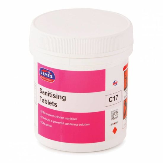 Sanitising Sterichlor Tablets - Tub Of 180 CL6008 Sanitising Sterichlor Tablets - Tub Of 180 CL6008