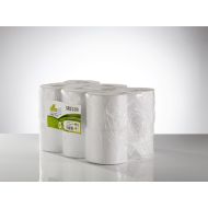 White 110m Mini Centrefeed Toilet Roll - Pack 12