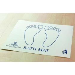 430 x 350mm Bathmat with Feet Image Pack of 1