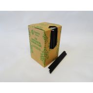 145 x 5mm Plain Black Cocktail Straw Pack Of 250 Pack of 250