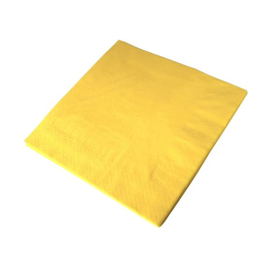 33cm 2Ply Serviettes - Sunshine Yellow Pack of 100 SWA D32P-SY