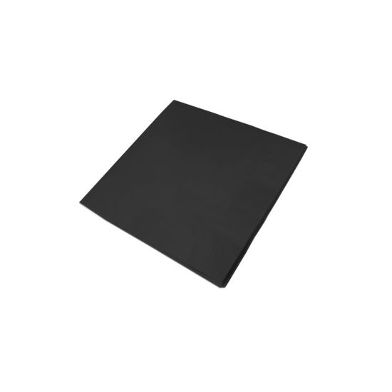 40cm 3Ply Serviettes - Black Pack of 100 SWA D63P-BK