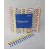225 x 11mm Multi Coloured Jumbo Paper Straw Pack Of 250 Pack of 250