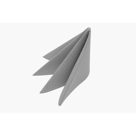 Airlaid Silver 40cm Napkins - Pack Of 50 PAP4472 Airlaid Silver 40cm Napkins - Pack Of 50 PAP4472