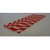 195 x 5mm Red And White Paper Straw Pack Of 250 Pack of 250