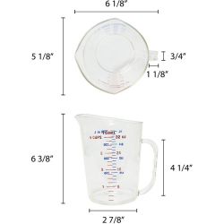 1Ltr / 1 qt Measuring Cup, Polycarbonate 1Ltr / 1 qt Measuring Cup, Polycarbonate