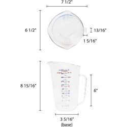 2Ltr / 2 qt Measuring Cup, Polycarbonate 2Ltr / 2 qt Measuring Cup, Polycarbonate