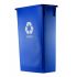 Blue Slim Jim Recycling Bin 87 Litres - Slim Trash Bin