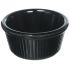 Fluted Ramekins, 3-Ounce, Black, 12-Pieces