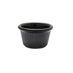 Black Fluted Ramekin 44ml Pack of 12 Black Fluted Ramekin 44ml Pack of 12