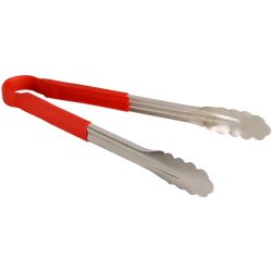 Thunder Group Chefs 12 Inch Red Tongs