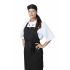 Nisbets Essentials Bib Aprons Polycotton Black - Pack 2
