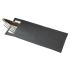 Europochette Black Cutlery Pouch with White Napkin - Pack of 500