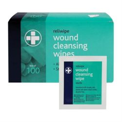Alcohol Free Wound Cleansing Wipes (Pack of 100)