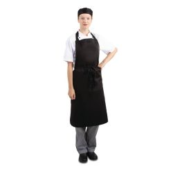 Whites Bib Apron  Polycotton Black