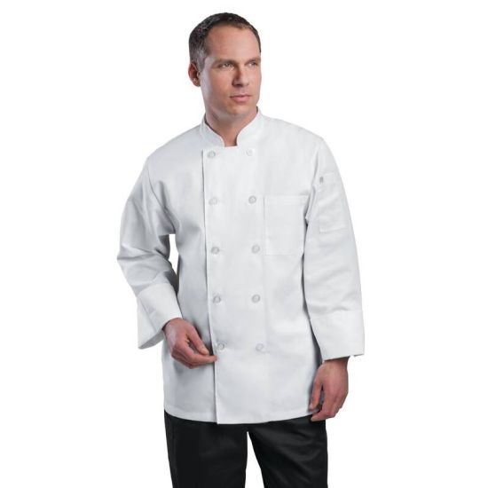 Chef Works Unisex Le Mans Chefs Jacket White M URO A371-M