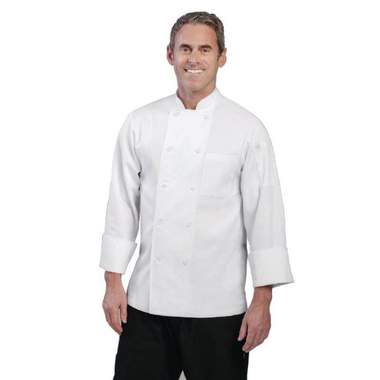 Chef Works Unisex Le Mans Chefs Jacket White 2XL URO A371-XXL