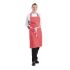 Whites Bib Apron  Red And White Stripe